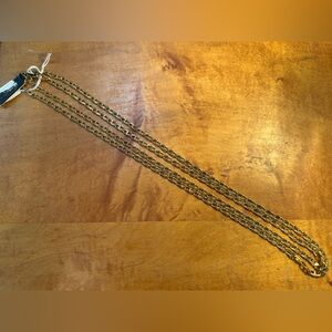 Monet Long Gold Chain Necklace